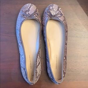 Snake Print Flats